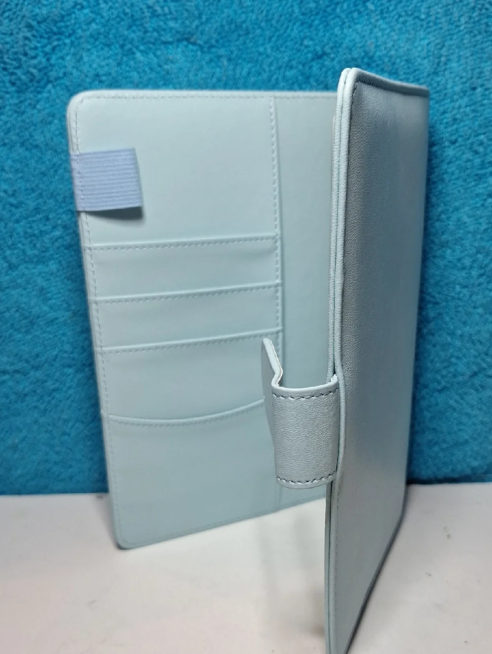 Sky Blue A6 Binder Budget Financial Planner Journal with 6 Pockets Inserts NEW